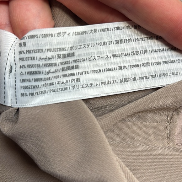 Elegant Tan Satin Skirt - Picture 4 of 5